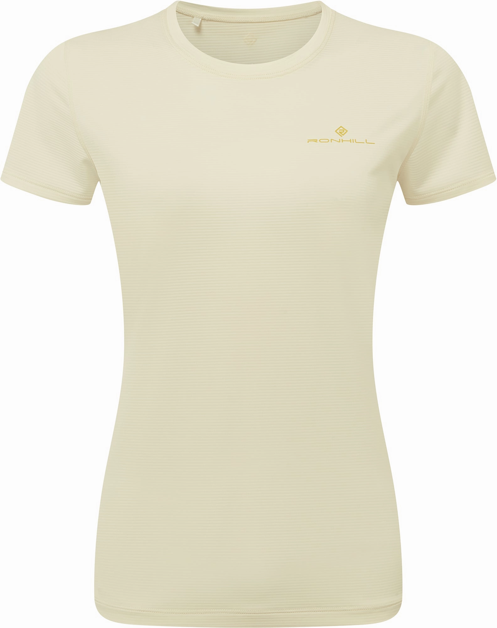 Ronhill Tech Short Sleeve Womens Running Top - Cream Essential Style Wear BreathableFabric