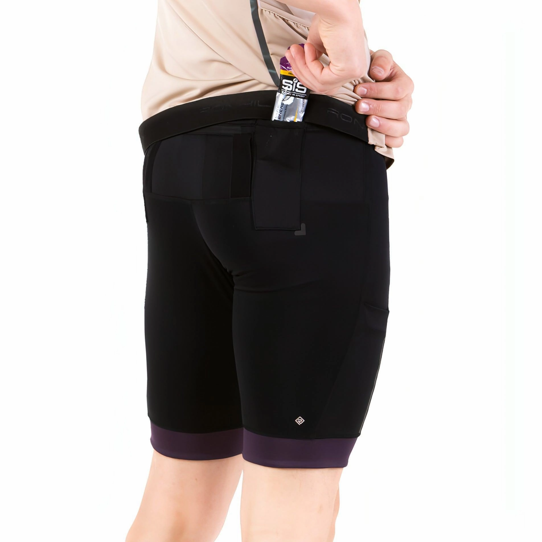 Simple Cut Ronhill Tech Ultra 9 Inch Mens Short Running Tights - Black