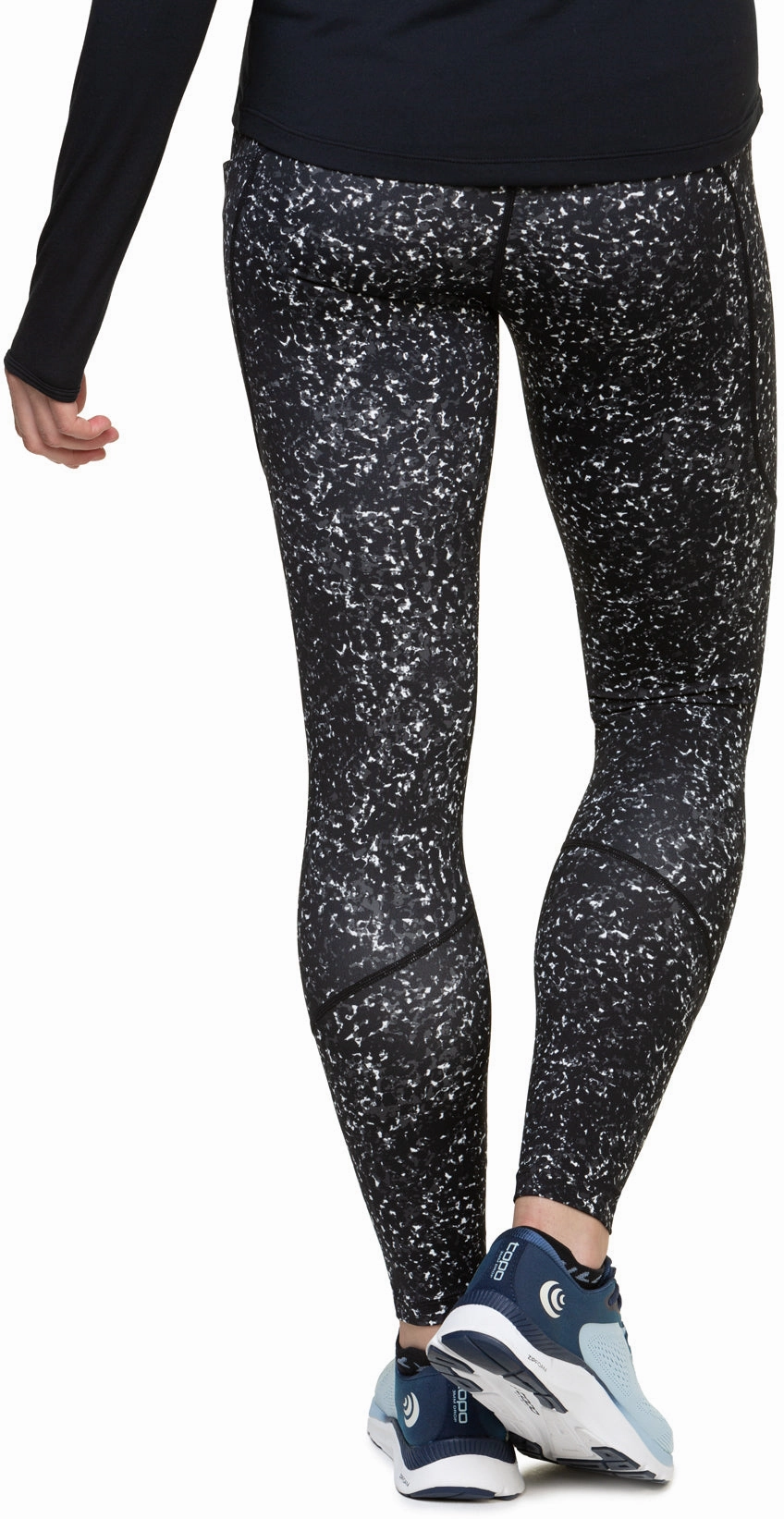 Blended muscular Ronhill Tech Womens Long Running Tights - Black