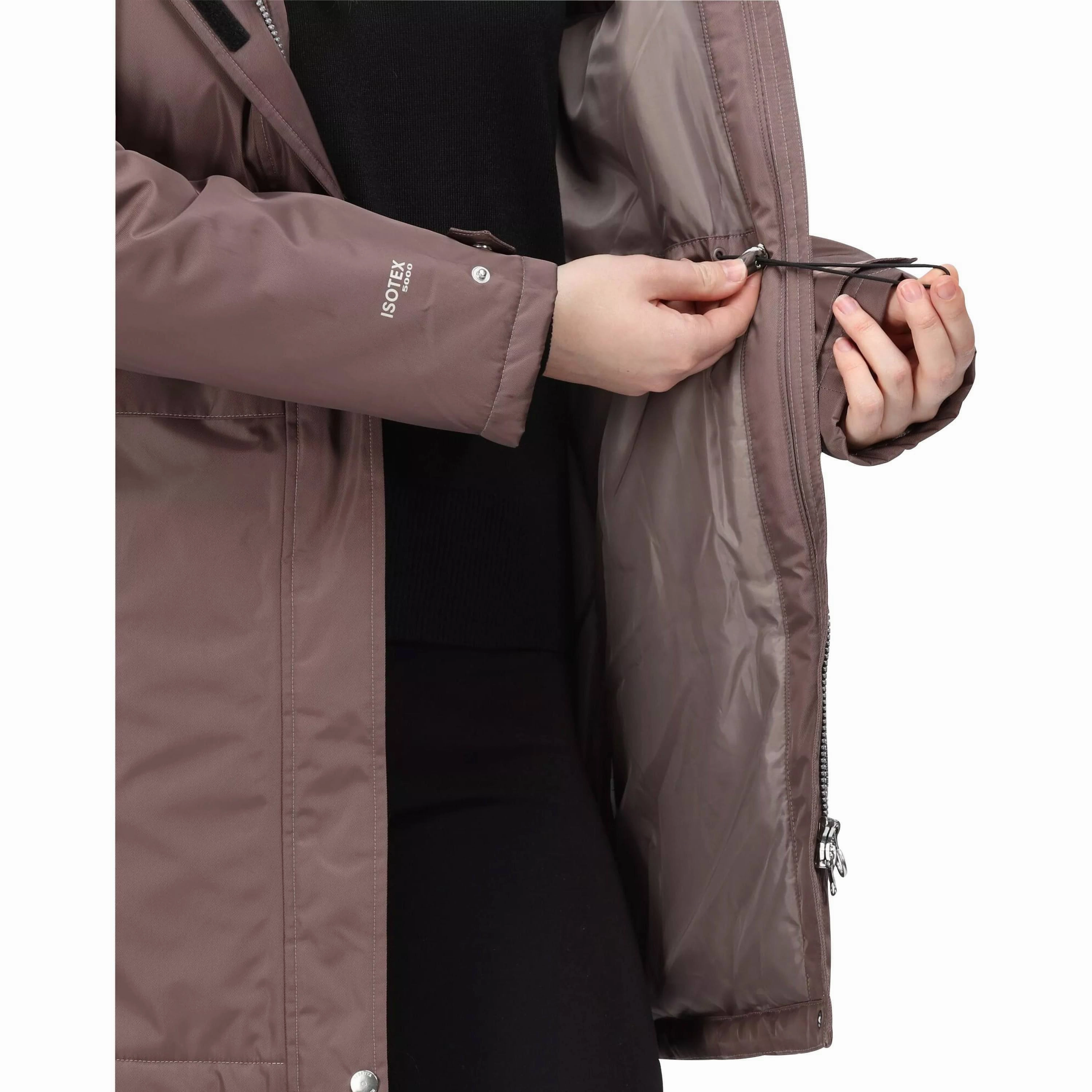 Regatta Lexis Waterproof Insulated Womens Parka Jacket - Brown Casual Fit Silhouette Sustainable Recycled Material