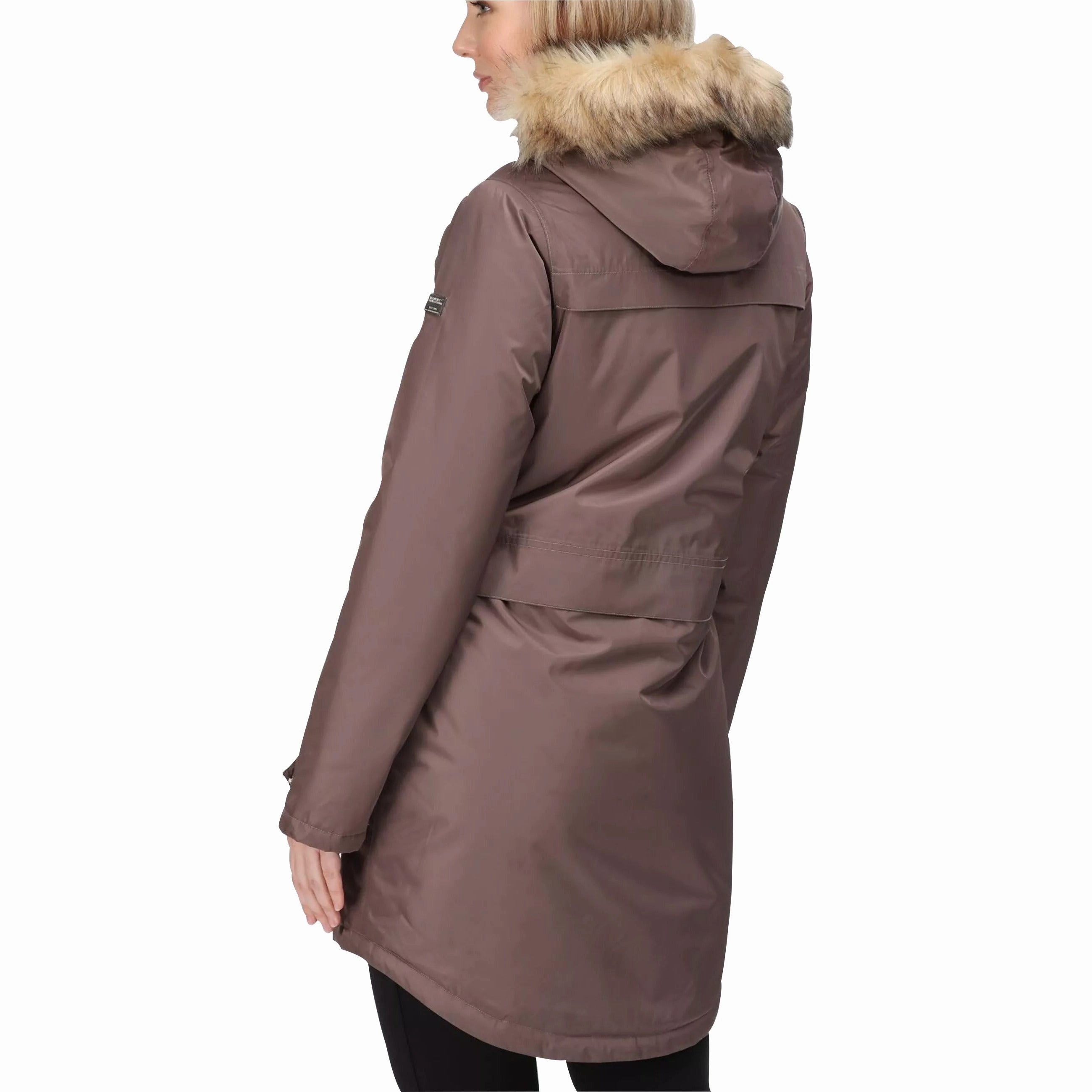 HeatReflectiveLining Textured Finish Regatta Lexis Waterproof Insulated Womens Parka Jacket - Brown