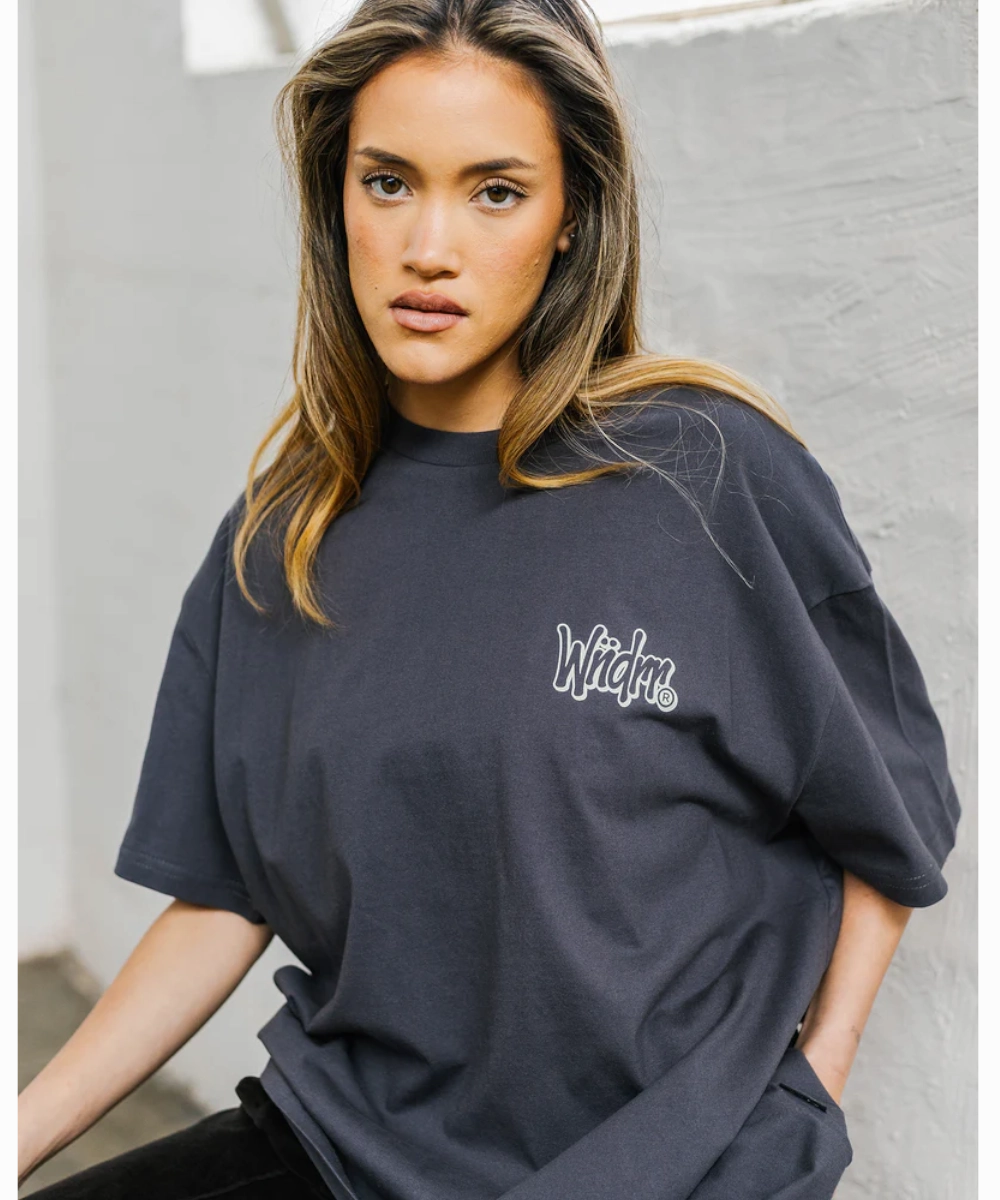 WNDRR Starter Box Fit Tee (Charcoal) Shimmer Core