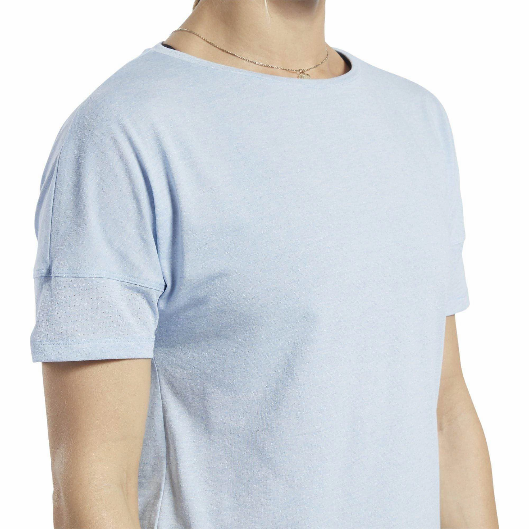 TagFreeDesign Reebok ActivChill   Cotton Short Sleeve Womens Training Top - Blue