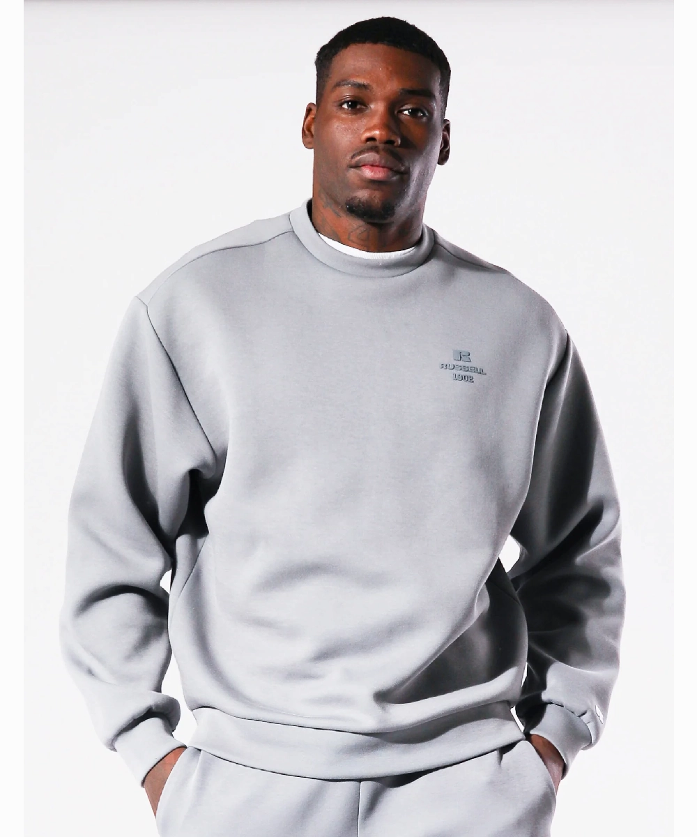 Russell Athletic Crew (Ash) DurableCoverstitch QuickDryTech