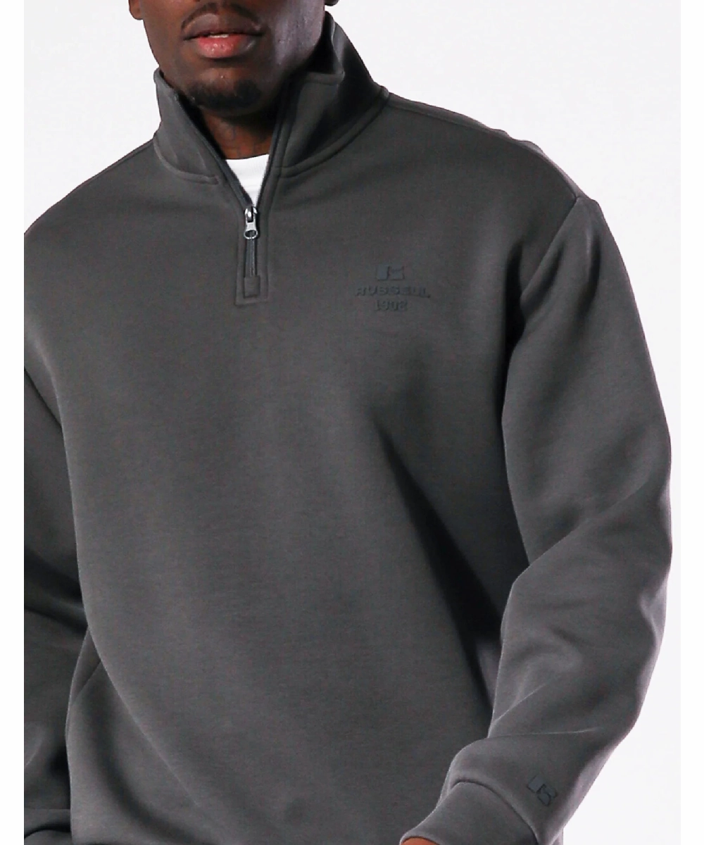 Russell Athletic Quarter Zip (Iron) EcoDye Process