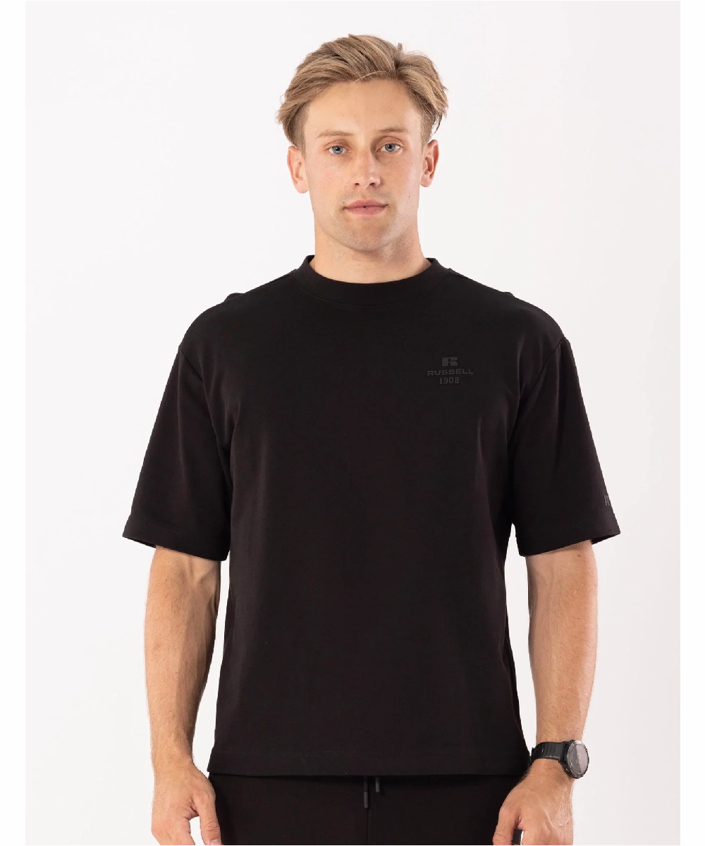 Snow Ready Stretchable Material Russell Athletic Tee (Black)