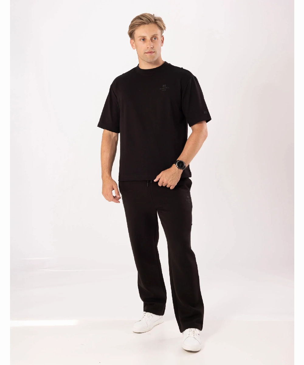 Russell Athletic Tee (Black) Walk Mood Breathable mesh lining