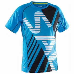 Salming Short Sleeve Junior Running Top - Blue Modern innovation