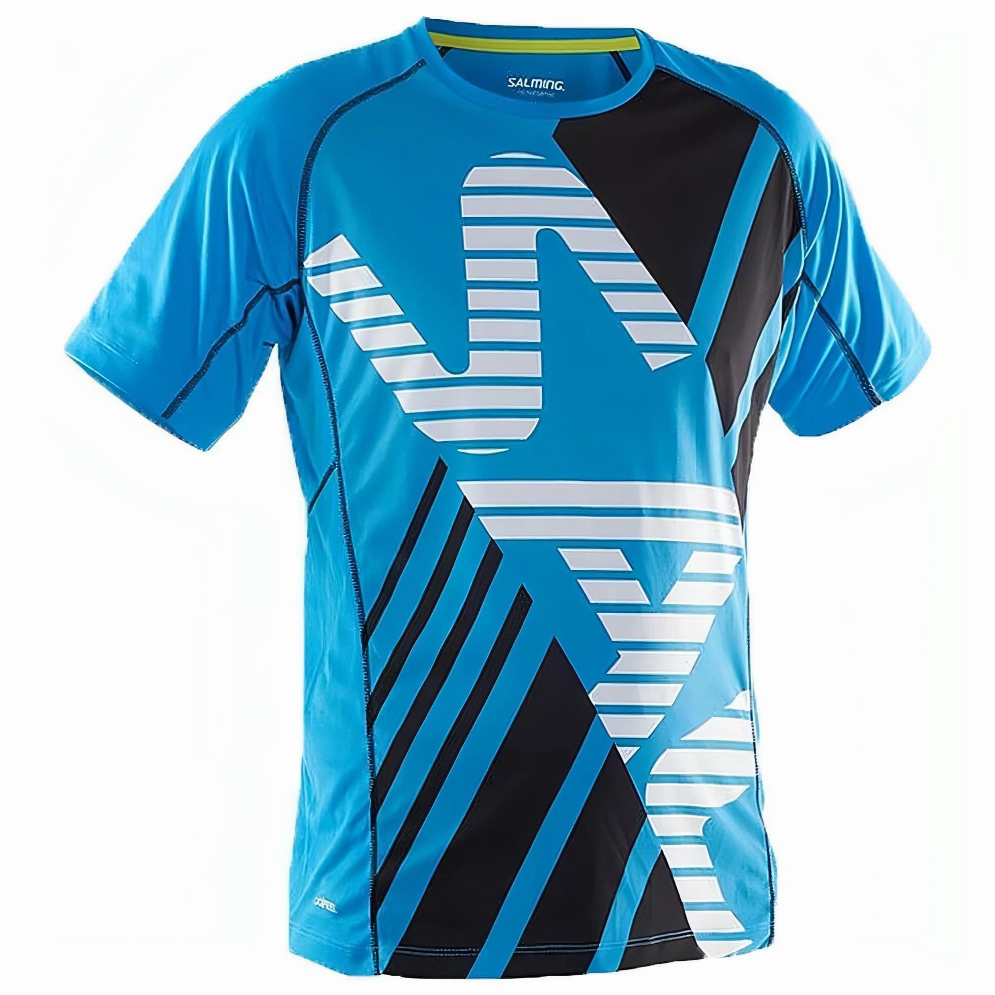 Salming Short Sleeve Junior Running Top - Blue Layering Comfort Wear