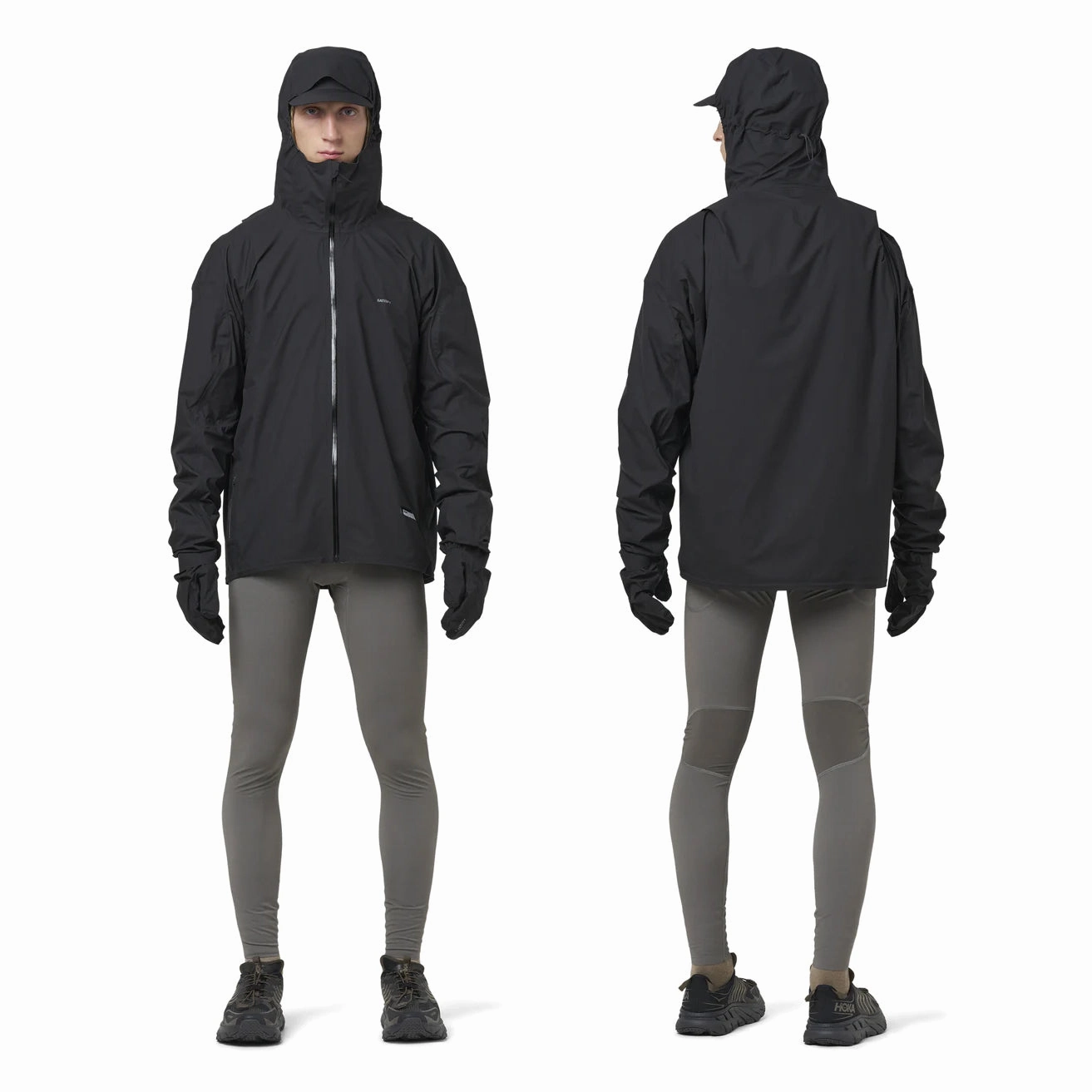 Satisfy Pertex 3L Fly Rain Jacket Black Wonder Fit