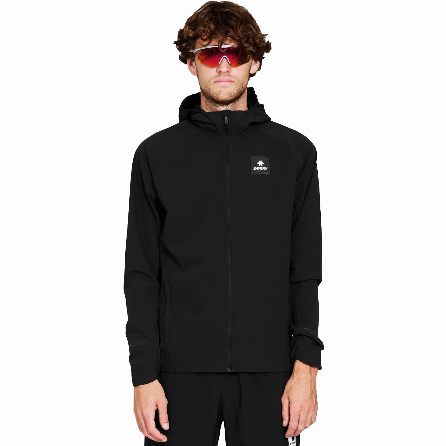 HighElasticity SAYSKY Men's Clean Pace Hooded Jacket Black