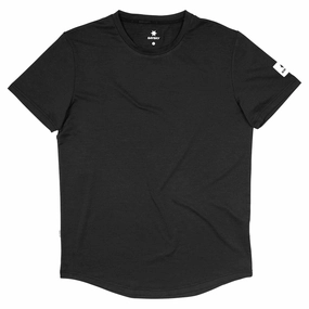 SAYSKY Men's Clean Pace Tee Black EcoFriendlyProduction Thermal Insulation