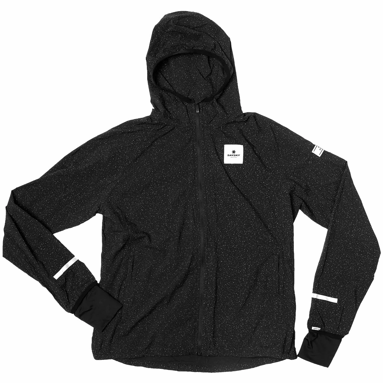 SAYSKY Universe Luxe Jacket Black / Universe Flatlock stitching ZeroWasteProduction