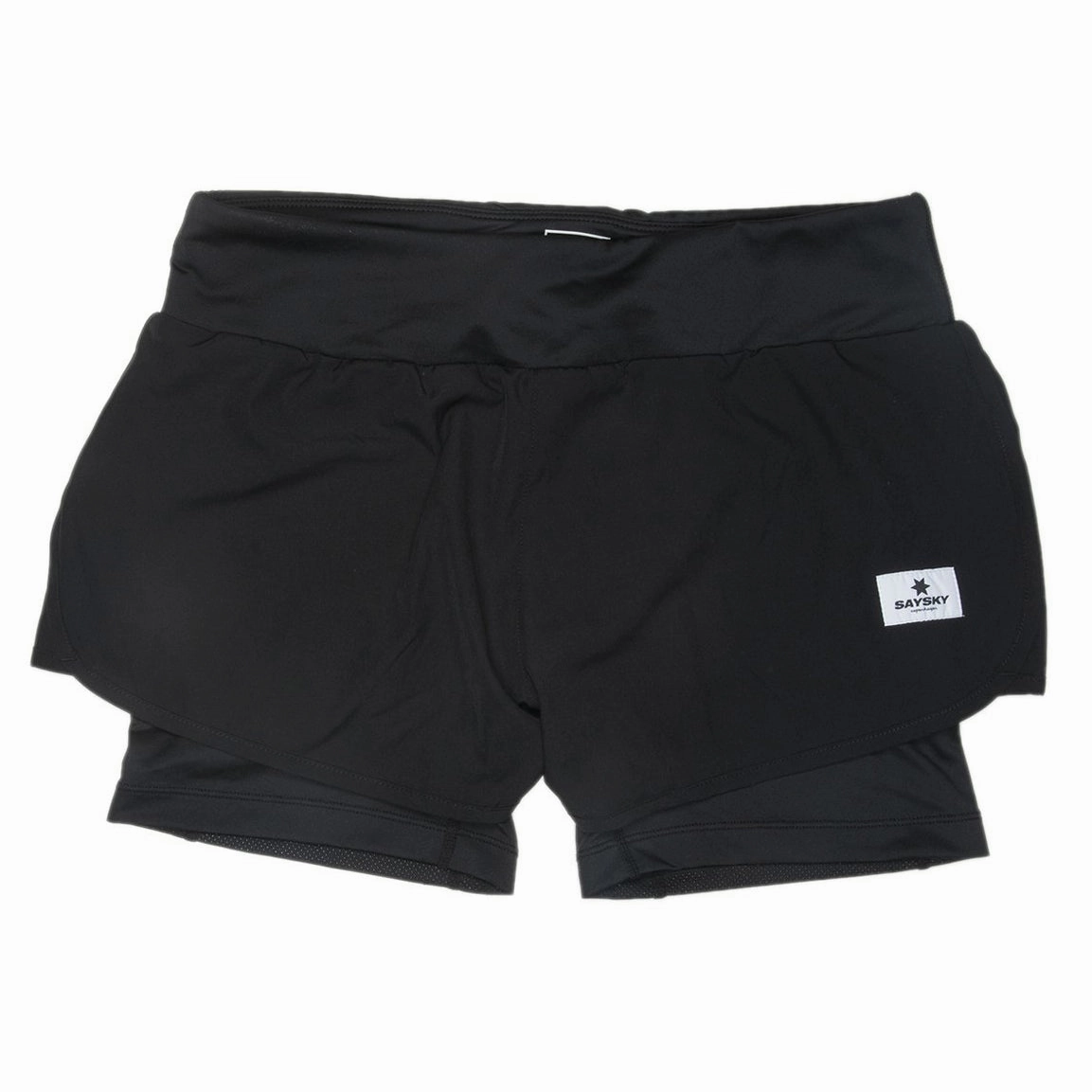SAYSKY Women's 2 In 1 Shorts Black Gentle Breeze Mind Glow