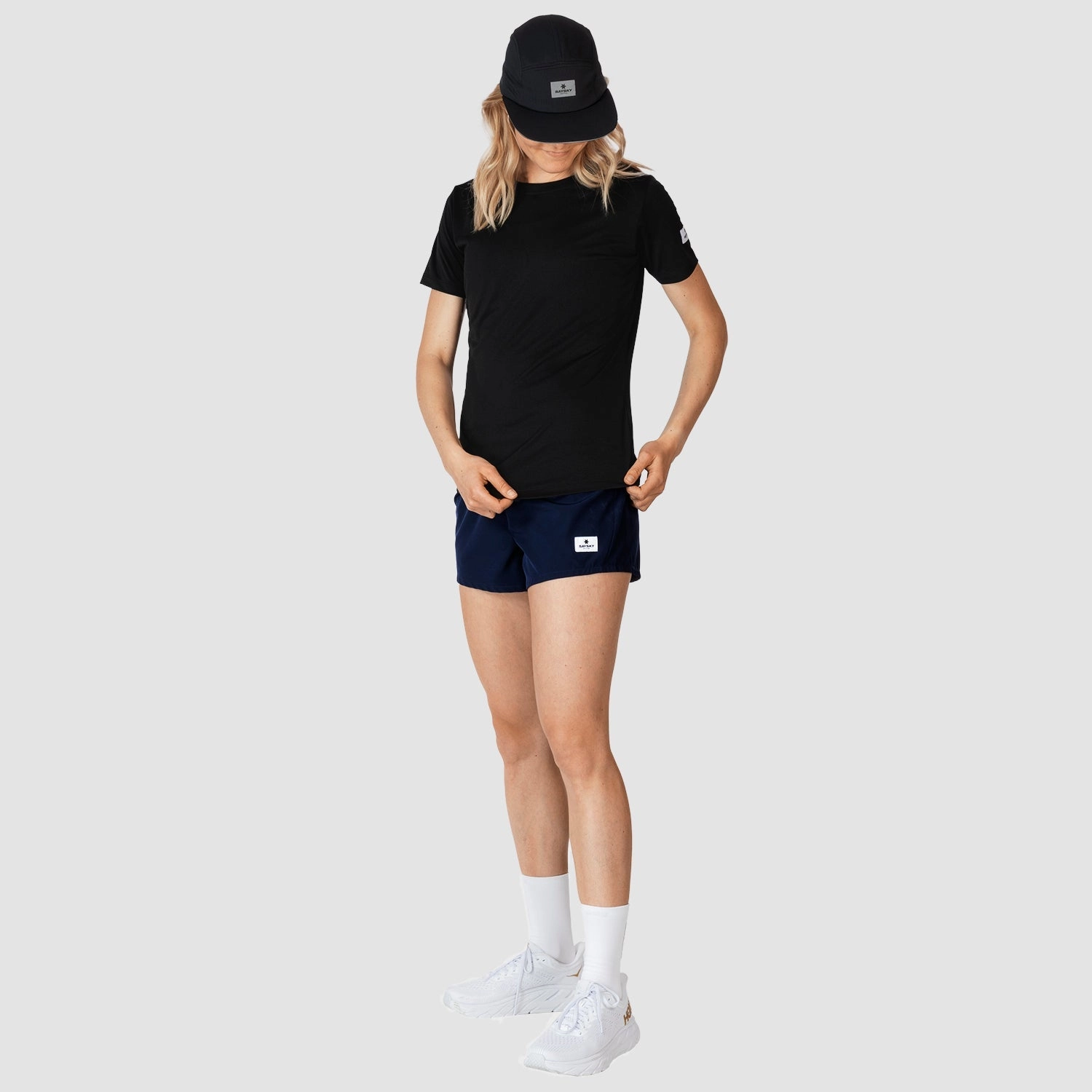 Flatlock stitching SAYSKY Women's Clean Combat Tee Black