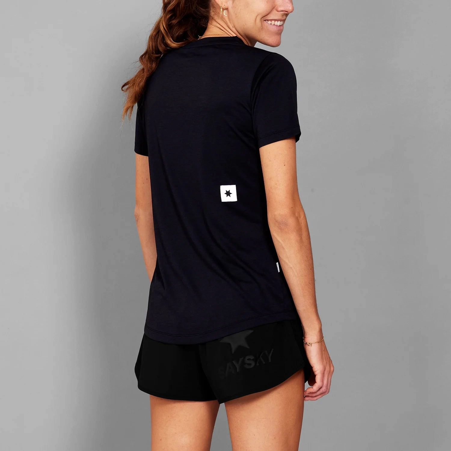 SAYSKY Women's Clean Combat Tee v2 Black Dream Core
