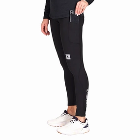 DoubleStitched wrinkle free SAYSKY Women's Combat  Long Tights Black