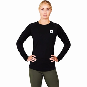 ComfortWaistband SAYSKY Women's Merino Base 165 Top Black
