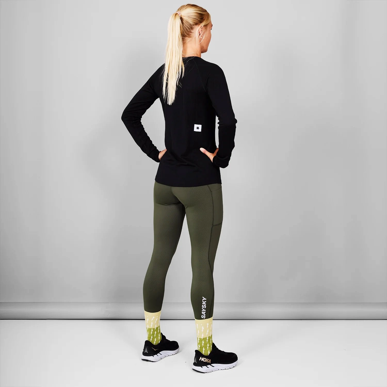 OdorControl Technology SAYSKY Women's Merino Base 165 Top Black