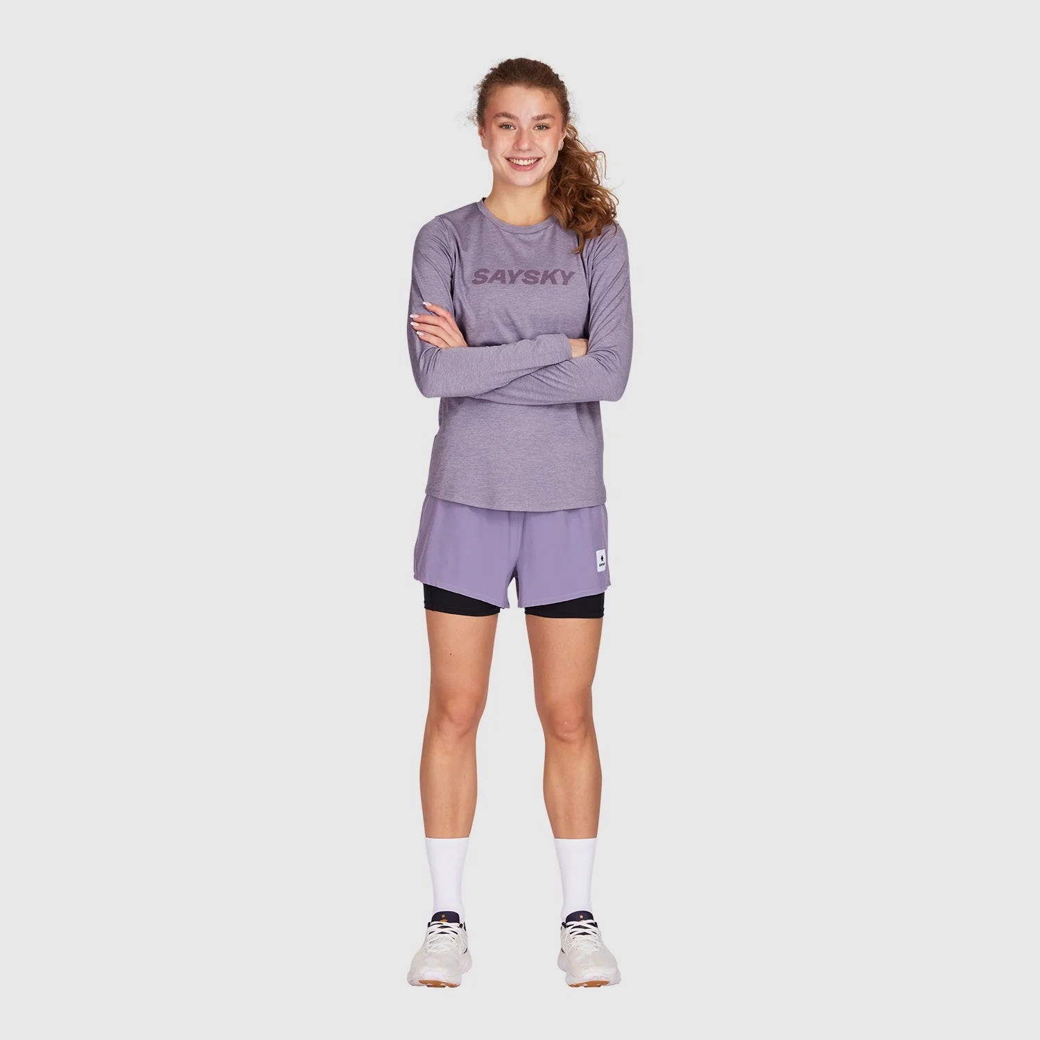 Vital Core Boho Free SAYSKY Women's Pace Logo Top Purple