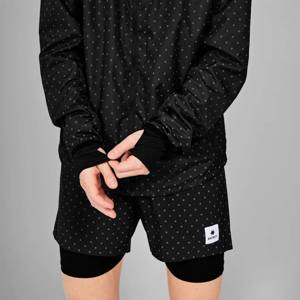 Dense Fit Calm Ease SAYSKY Women's Reflective Polka Blaze Jacket Black