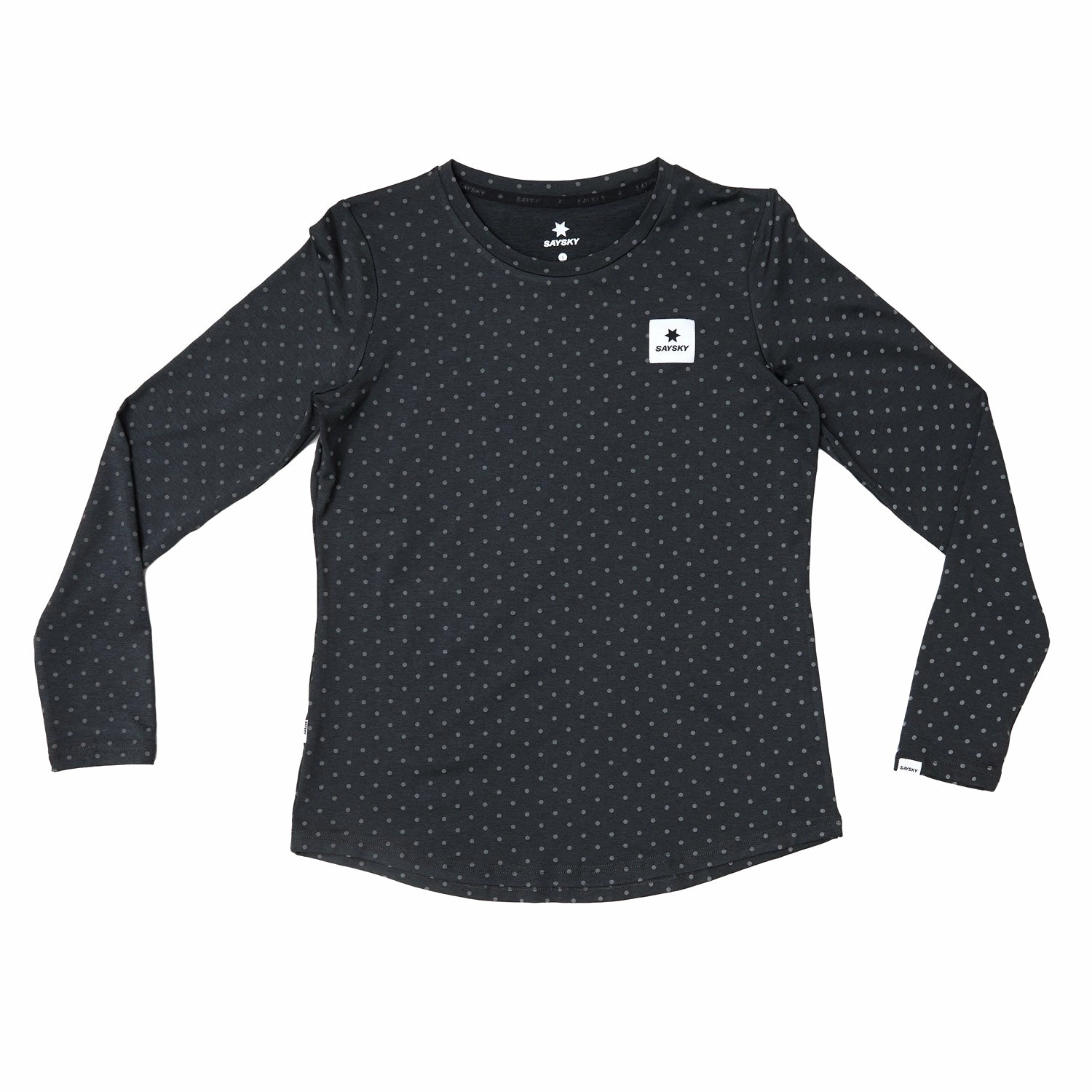 Lightweight Layering SAYSKY Women's Reflective Polka Pace Top Black
