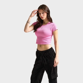 Juicy Couture Women's Seamless Baby Tee / Fanciful Flatlock stitching