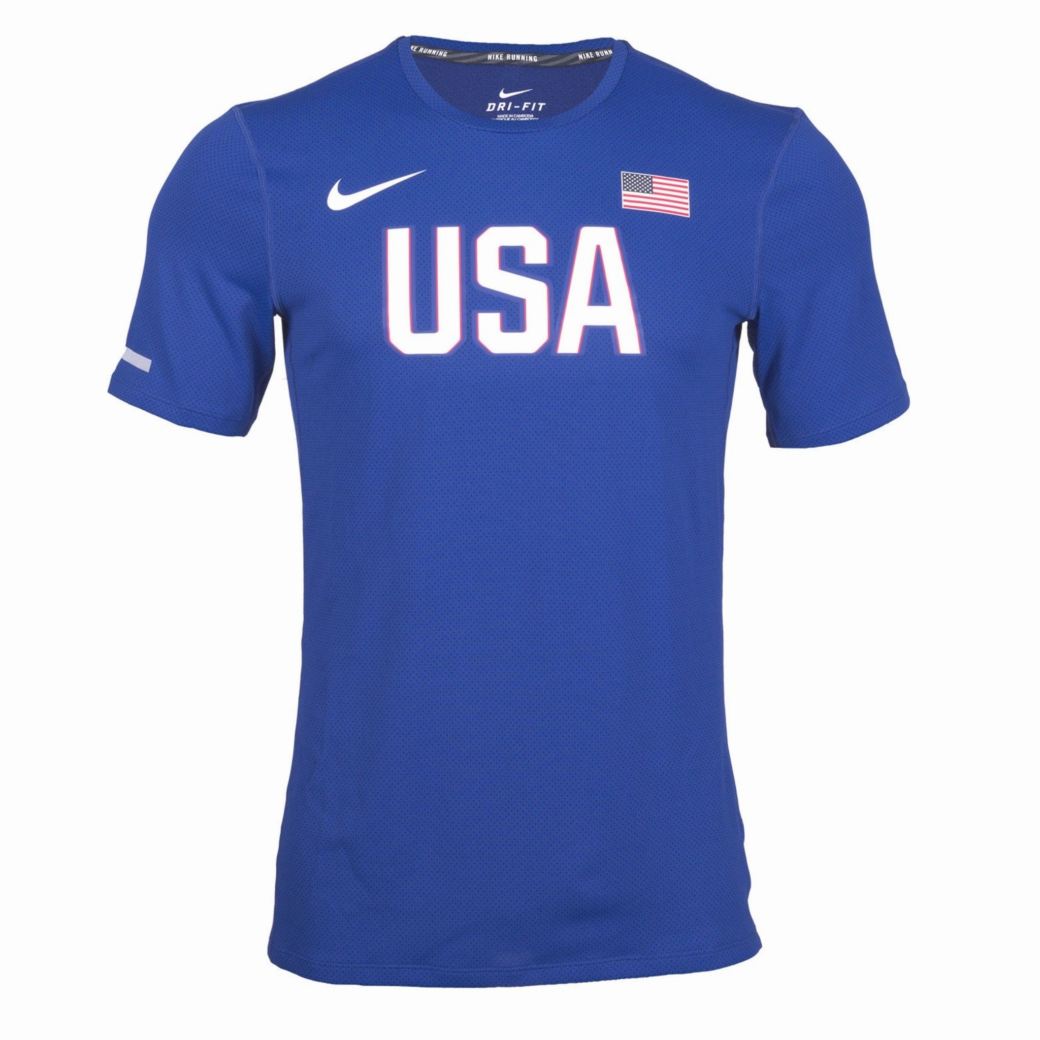 Lightweight Style Trendy Fabric Nike USA Men's Official Rio Team Warm Up Tee