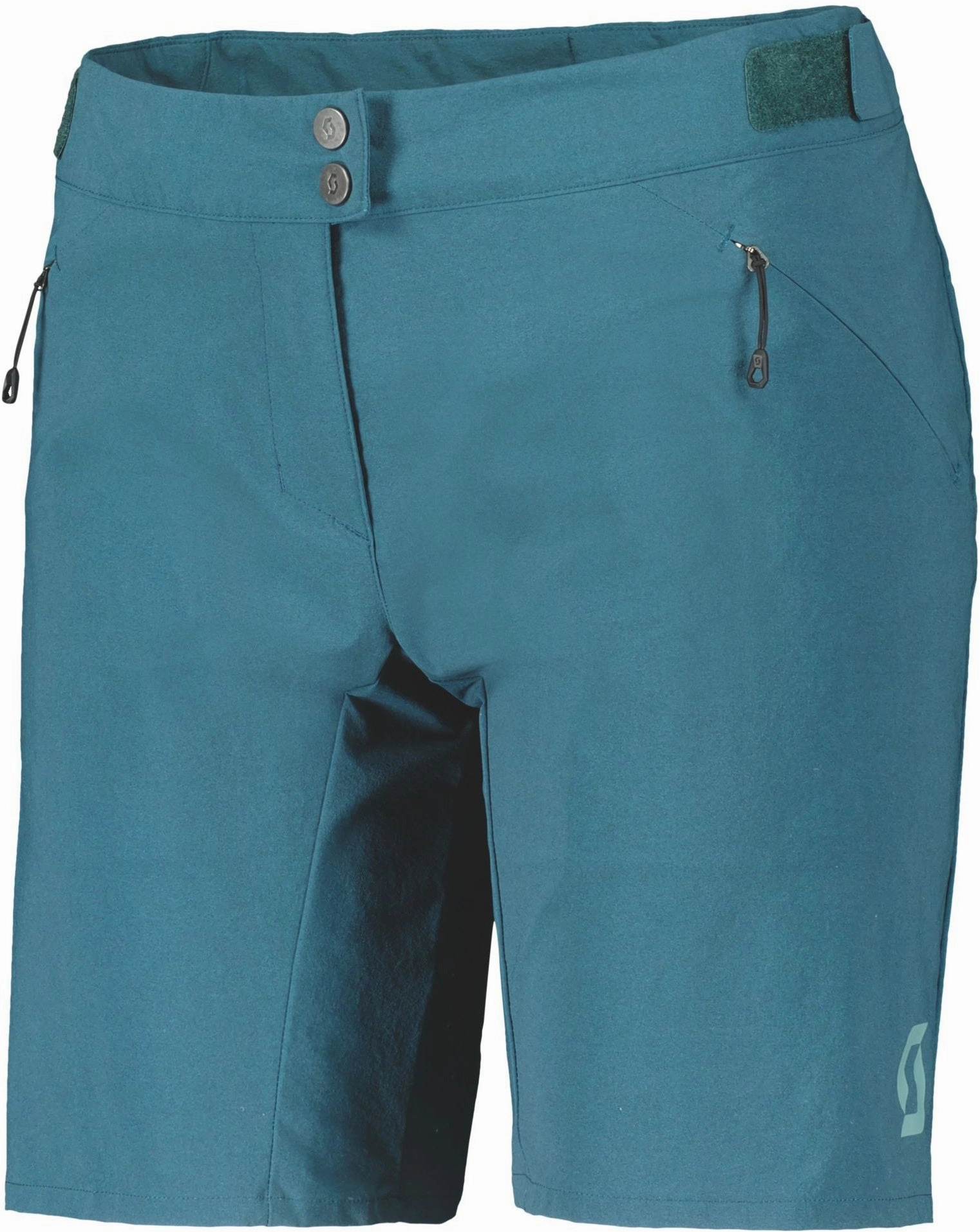 Scott Endurance Loose Fit Padded Womens Cycling Shorts - Blue Double Layered Elbow Patches