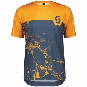Scott Trail Vertic Pro Short Sleeve Mens Cycling Jersey - Orange preference venue