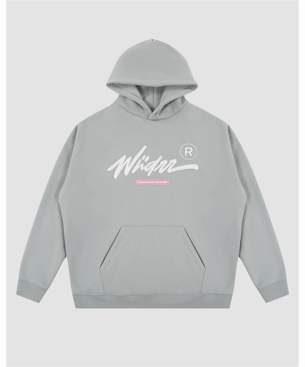 WNDRR Chain Hood Sweat (Cement Grey) Fresh Ease MatteFinishTexture