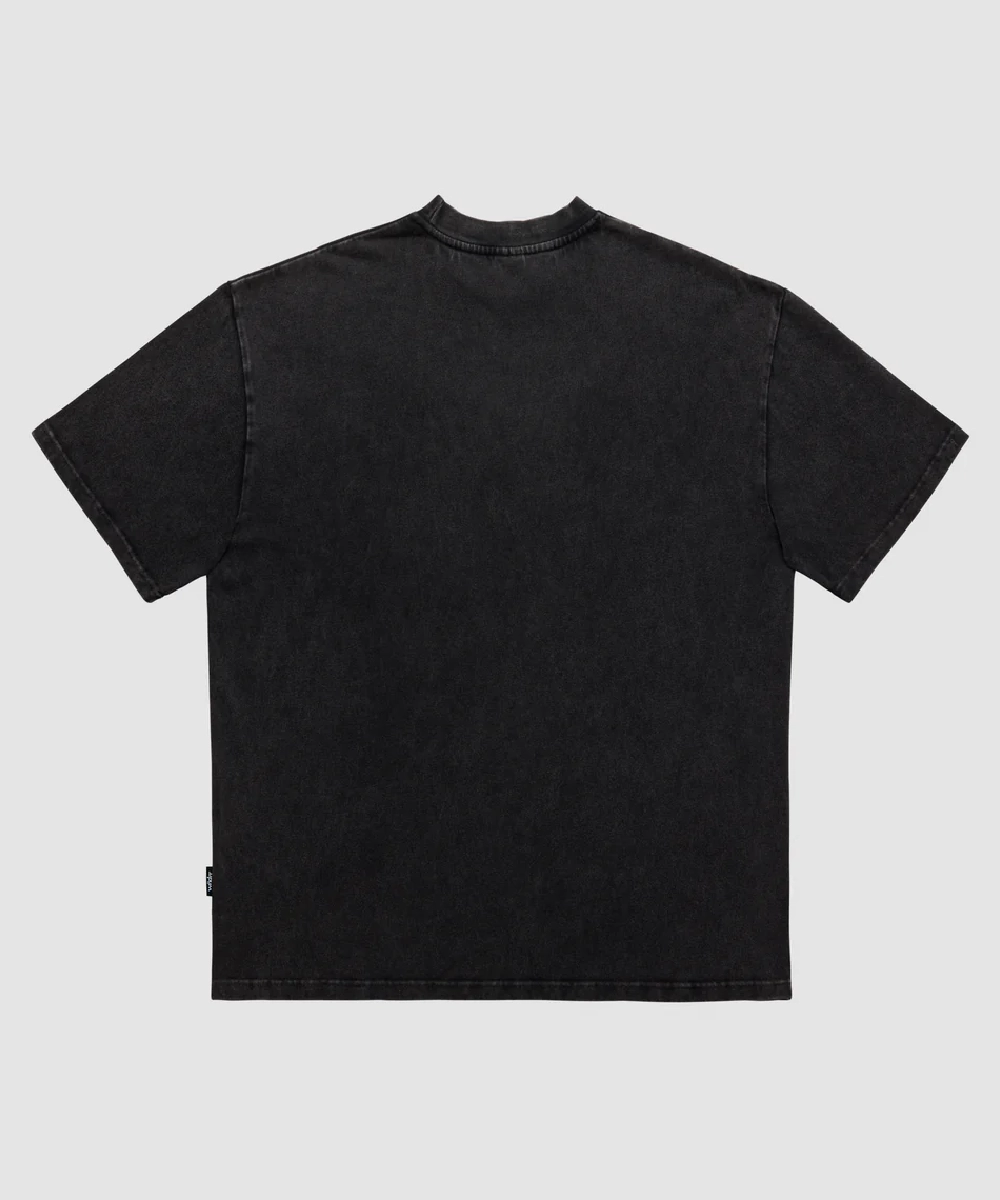 StretchableMaterial WNDRR Monarch Heavy Weight Tee (Washed Black)