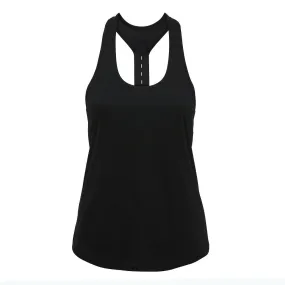 ElasticBinding AntiPilling Finish Women's Performance Strap Back Vest | BLACK