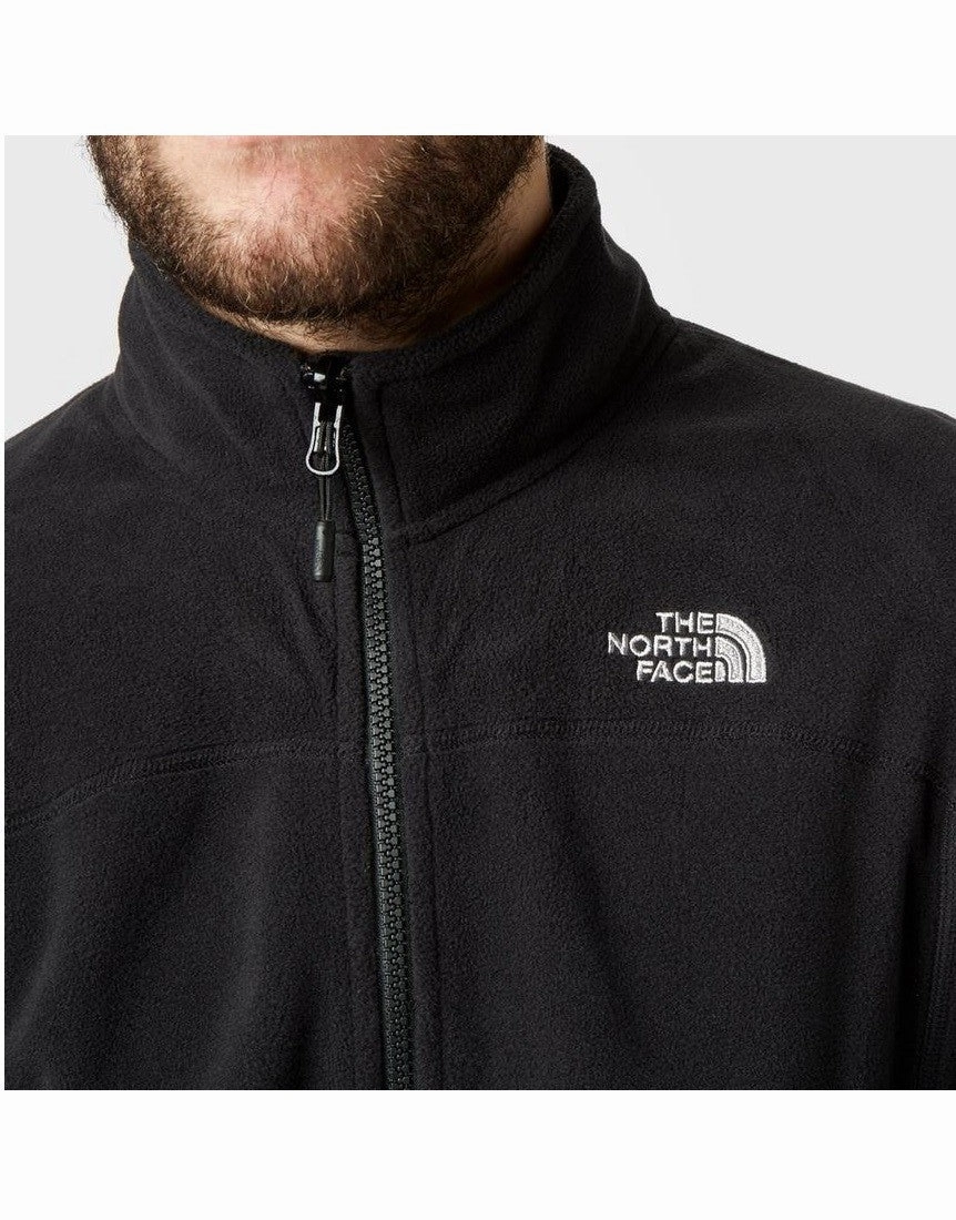 Move Fast Opaque Core The North Face Men's 100 Glacier Full Zip Fleece | BLACK