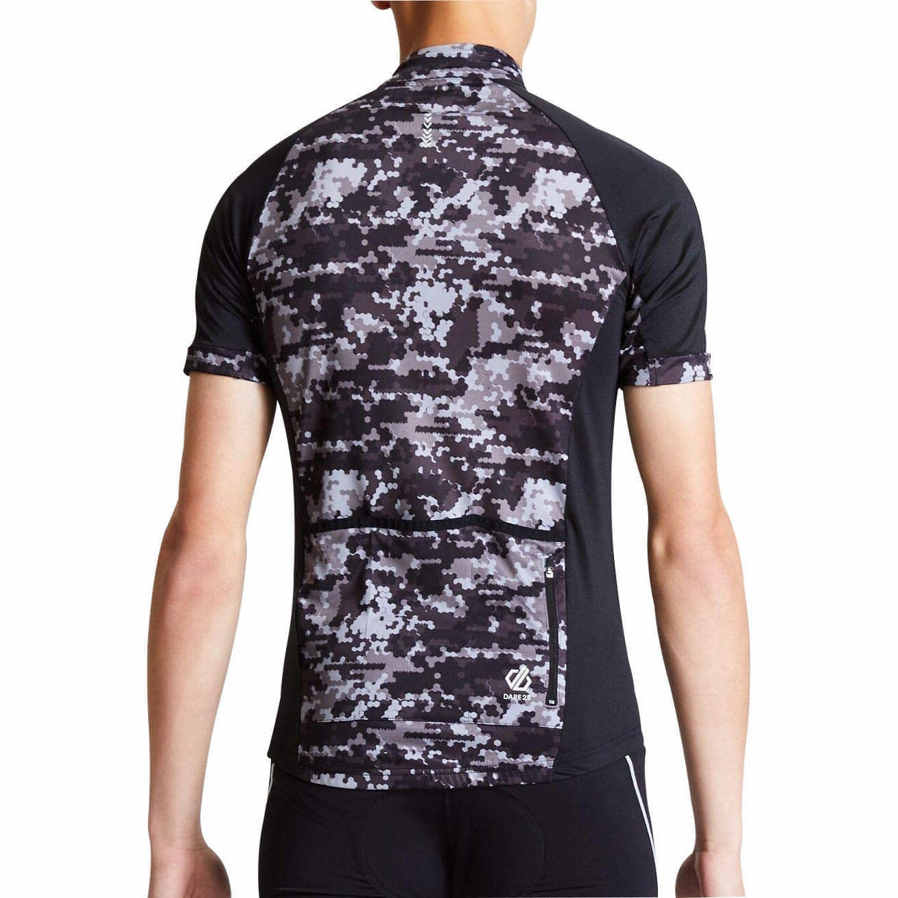 carbon-neutral Revolutionary Dare2B Stay The Course Short Sleeve Mens Cycling Jersey - Black