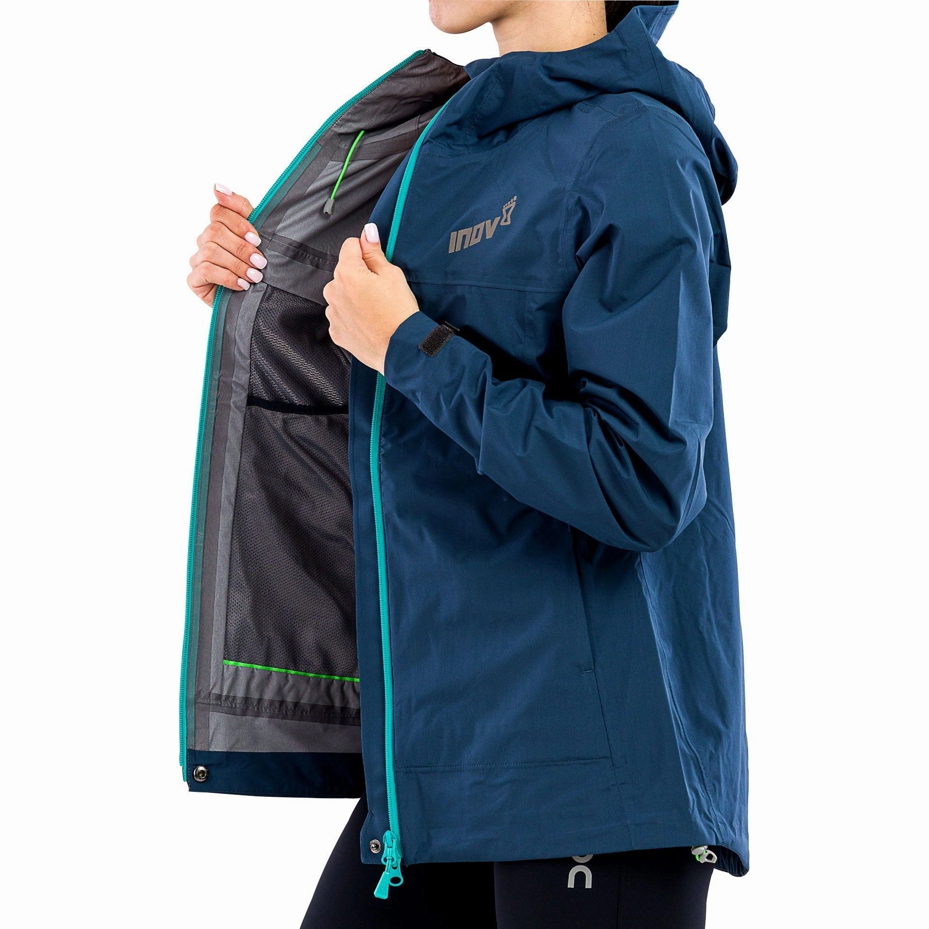 Inov8 VentureLite Womens Waterproof Jacket - Navy Non Restrictive Tailoring