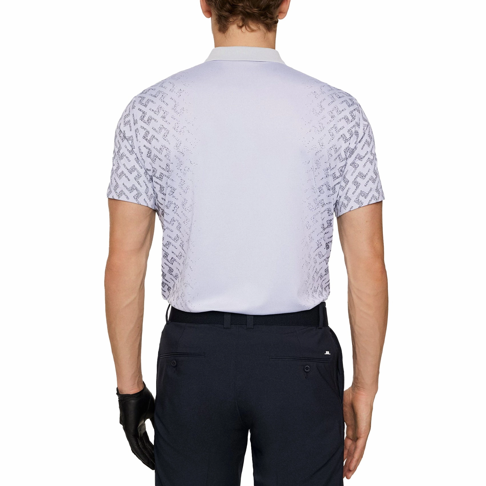 J.Lindeberg Kalle Golf Polo Shirt - Light Grey warm weather