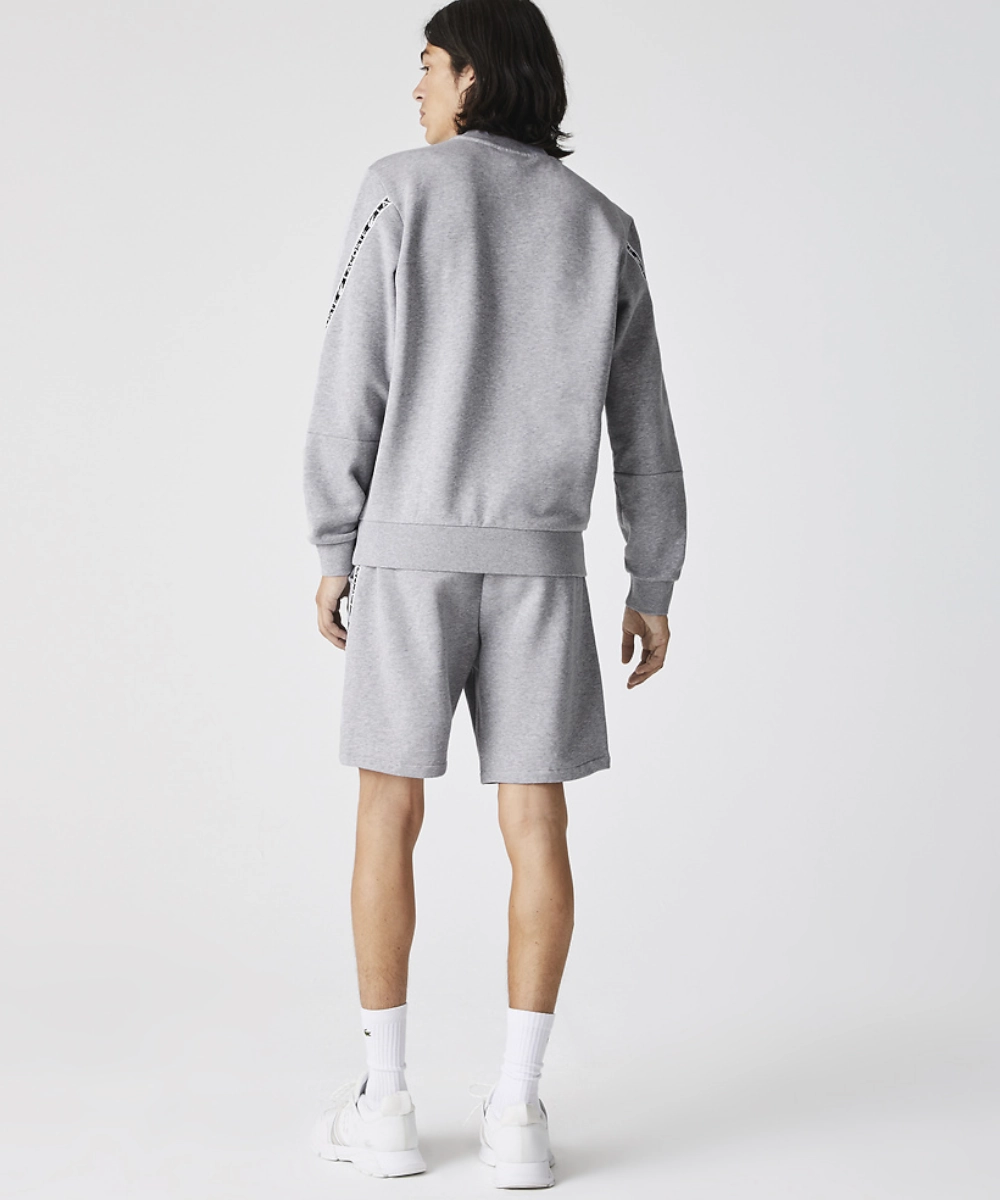 Craft Edge Lacoste Active Tape Crew Neck Sweater (Grey)