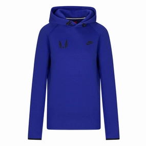 Nike USATF Men's Sportswear Tech Fleece Pullover Hoodie Flatlock Seam Construction Matte Fabric