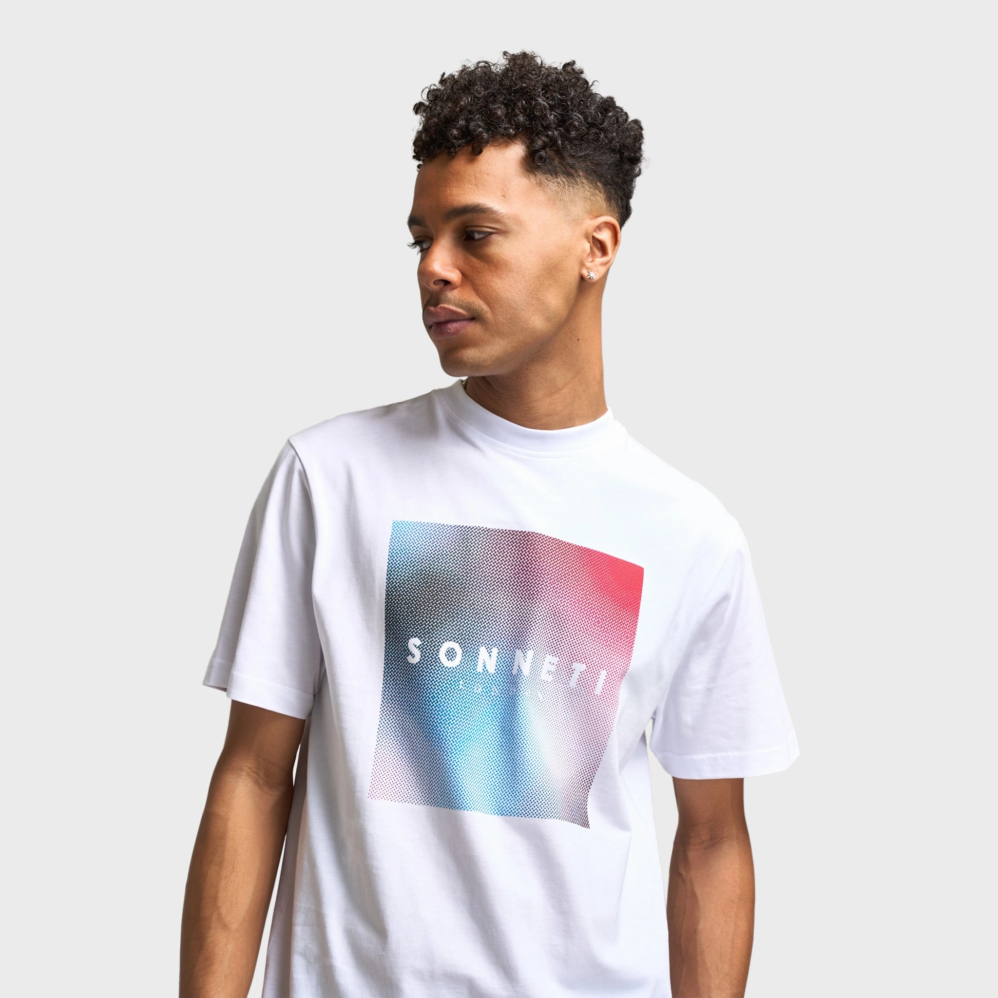 Sonneti Dunlo Graphic T-Shirt / Optic White Reinforced Edges