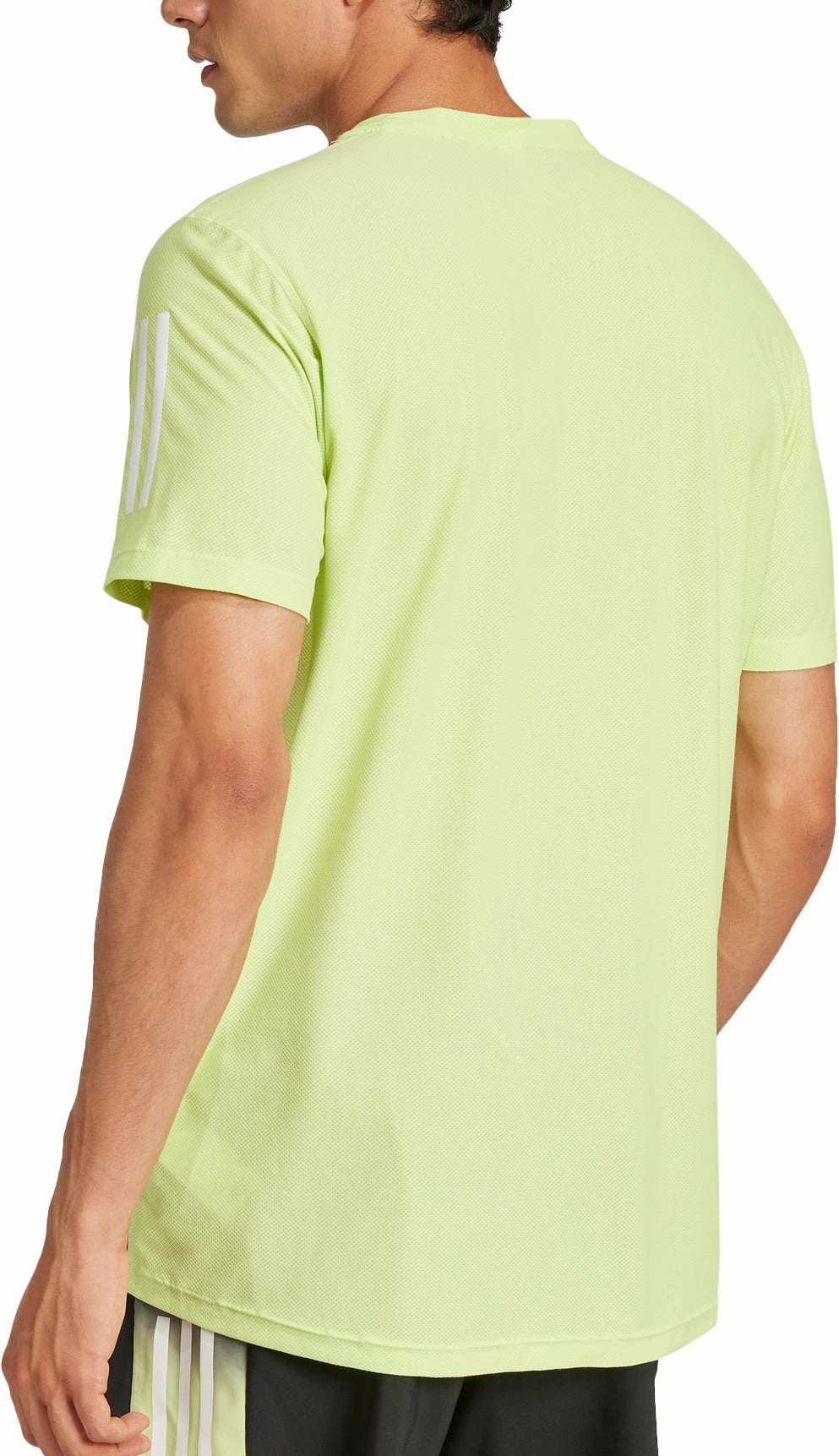 adidas Own The Run ClimaCool Short Sleeve Mens Running Top - Green AntiPilling Treatment Heather Texture Finish