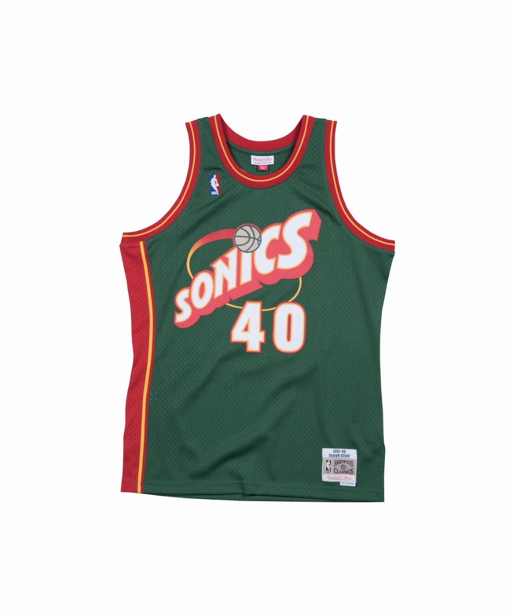 Seattle Sonics 1995-96 Shawn Kemp NBA Swingman Jersey Thermal Insulation Layer