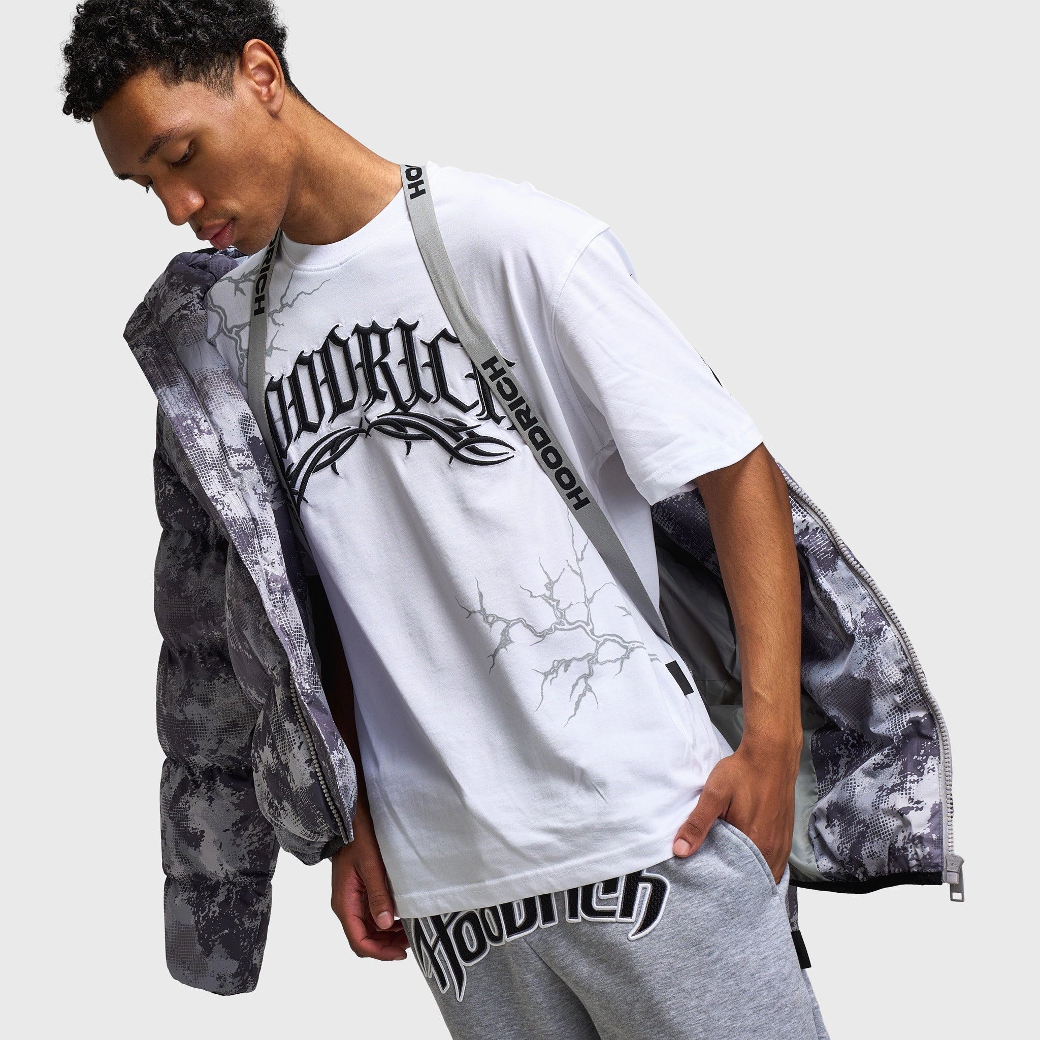 Reversible Layer Hoodrich Ark Puffer Jacket Digital Camo / Black
