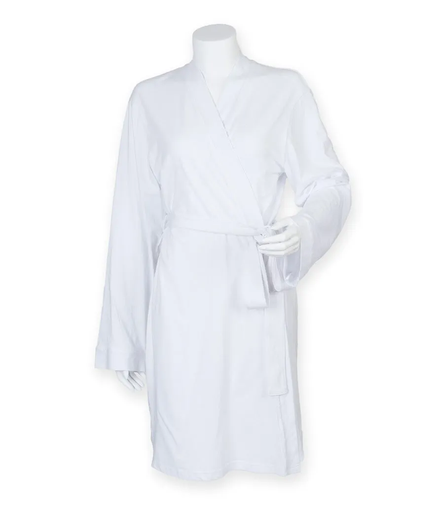 AI Style Women's Wrap Dressing Gown | WHITE