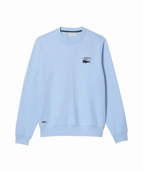 MultiPocket Lacoste Soft Branding Crew Neck Sweater (Sky Blue)