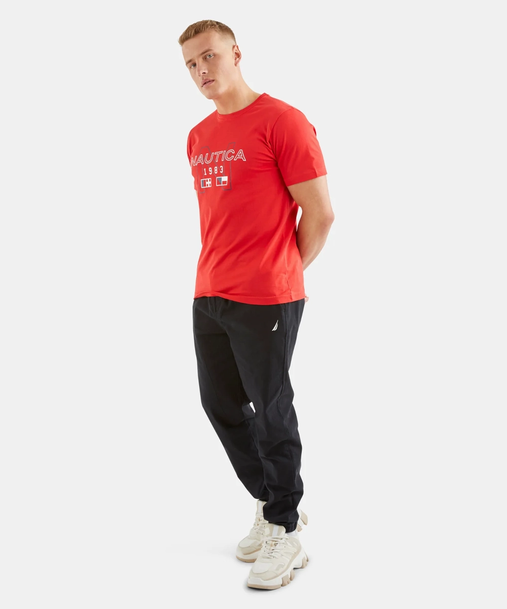 Nautica Kaden Tee (True Red) Pure Cotton