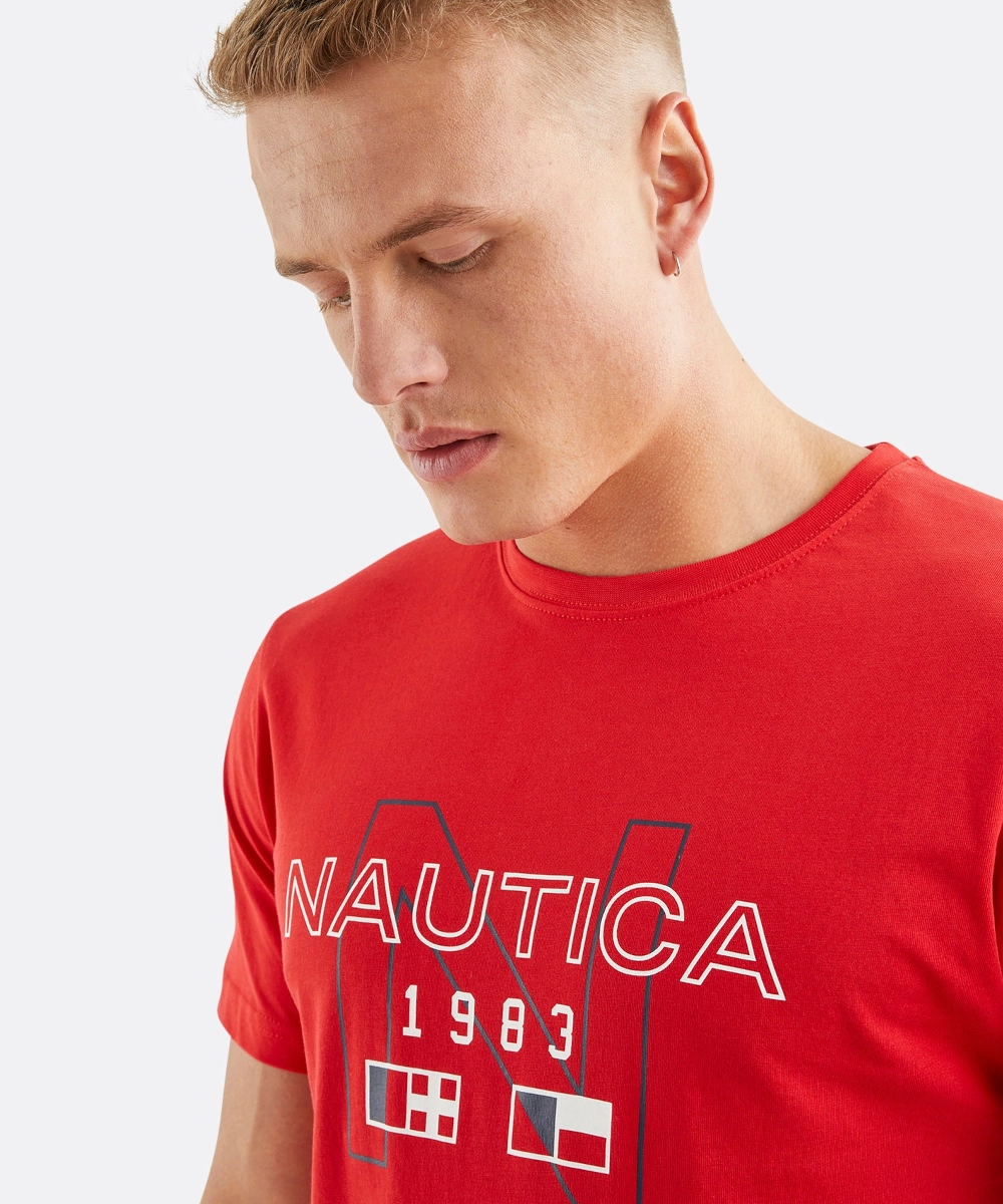 London Edge Nautica Kaden Tee (True Red)