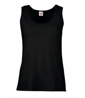 Lady-Fit Valueweight Vest | BLACK DoubleLayeredHem