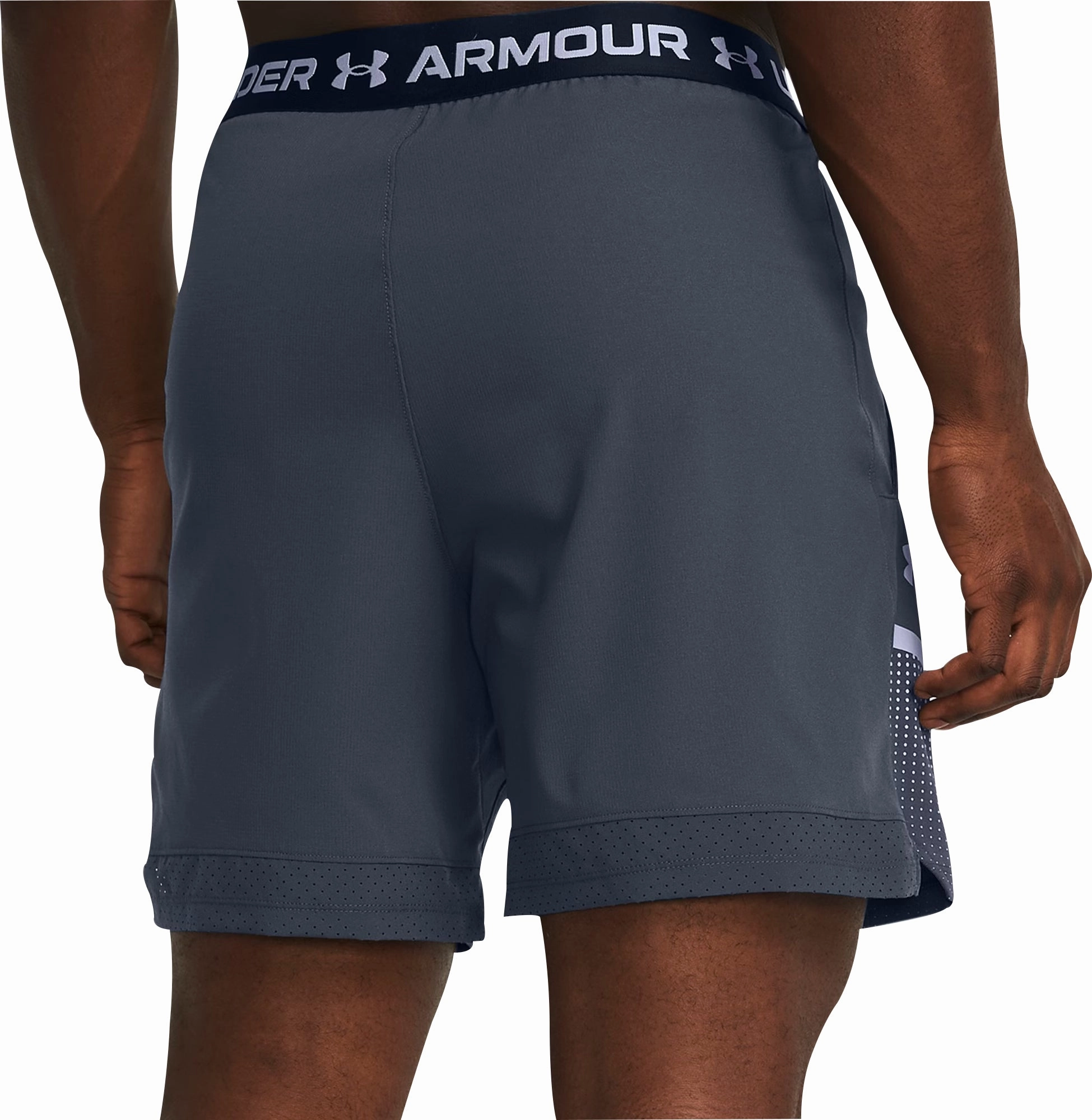Basic Core Under Armour Vanish Woven 6 Inch Graphic Mens Training Shorts - Grey