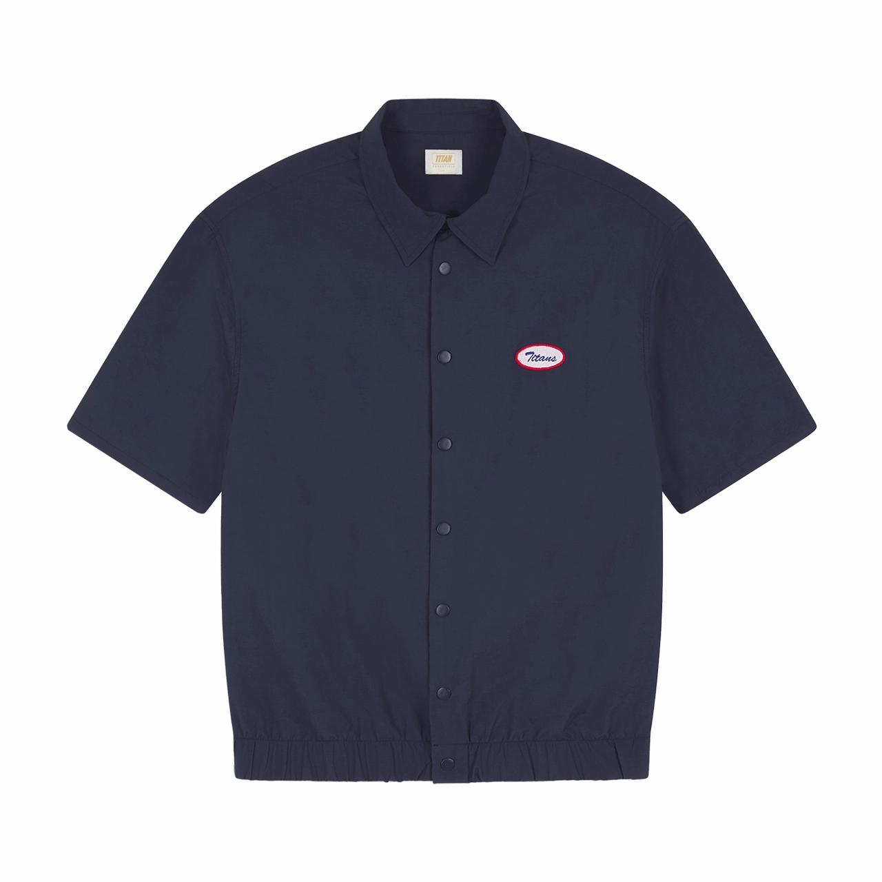 Titan Essential Casual Trucker Shirt - Navy Blue Tailored Design colorfast